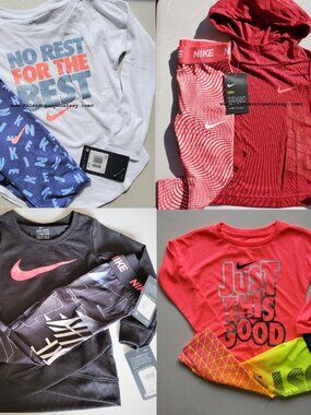 8pc Nike Girls 2T Sweatshirt, Dri-fit Leggings, Hooded Tunic Sweatshirt